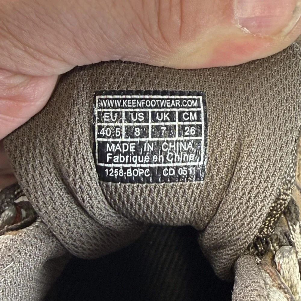 Keen Shoes Mens 8 Brown Voyageur Ankle Hiking Outdoors Mesh Comfort Lace Up